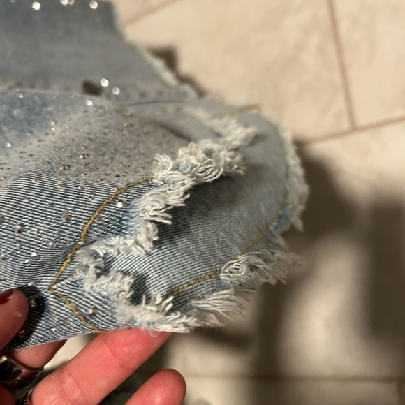 Vervet Light Blue Jean Jacket with Silver Details - Picture 7 of 8